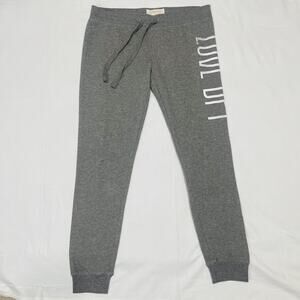 Joshua Perets Jogger Pants - Sweatpants Activewear Drawstring Women Gray Medium